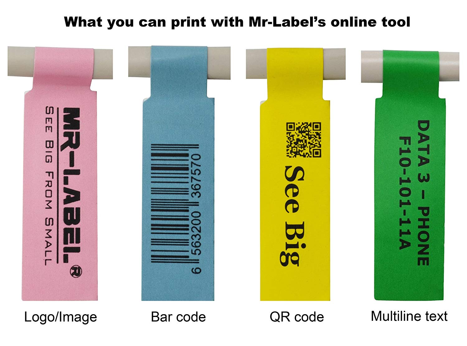 MrLabel Selfadhesive Cable Label A4 Sheet Waterproof Tear