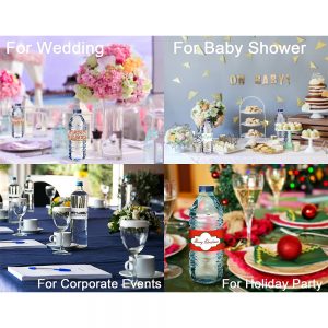 Mr-Label Waterproof Blank Labels For 16oz Water Bottles - 25 Sheets, 175 Labels Total