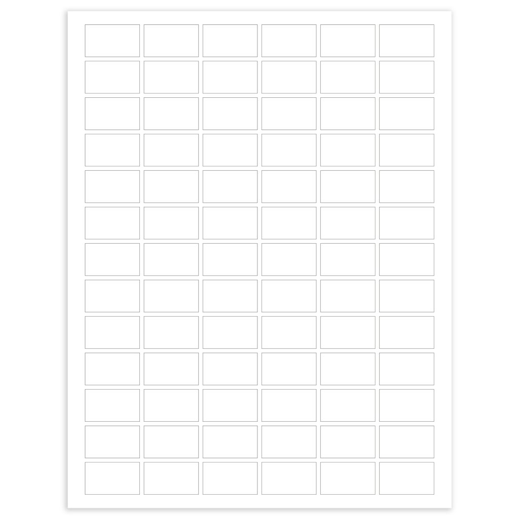 MrLabel Removable Self Adhesive Rectangle Labels US Letter Sheet