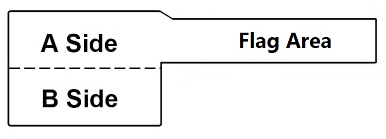 MR182 Offline Template 84 X 26mm A4 Sheet 30 Flag Cable Labels 