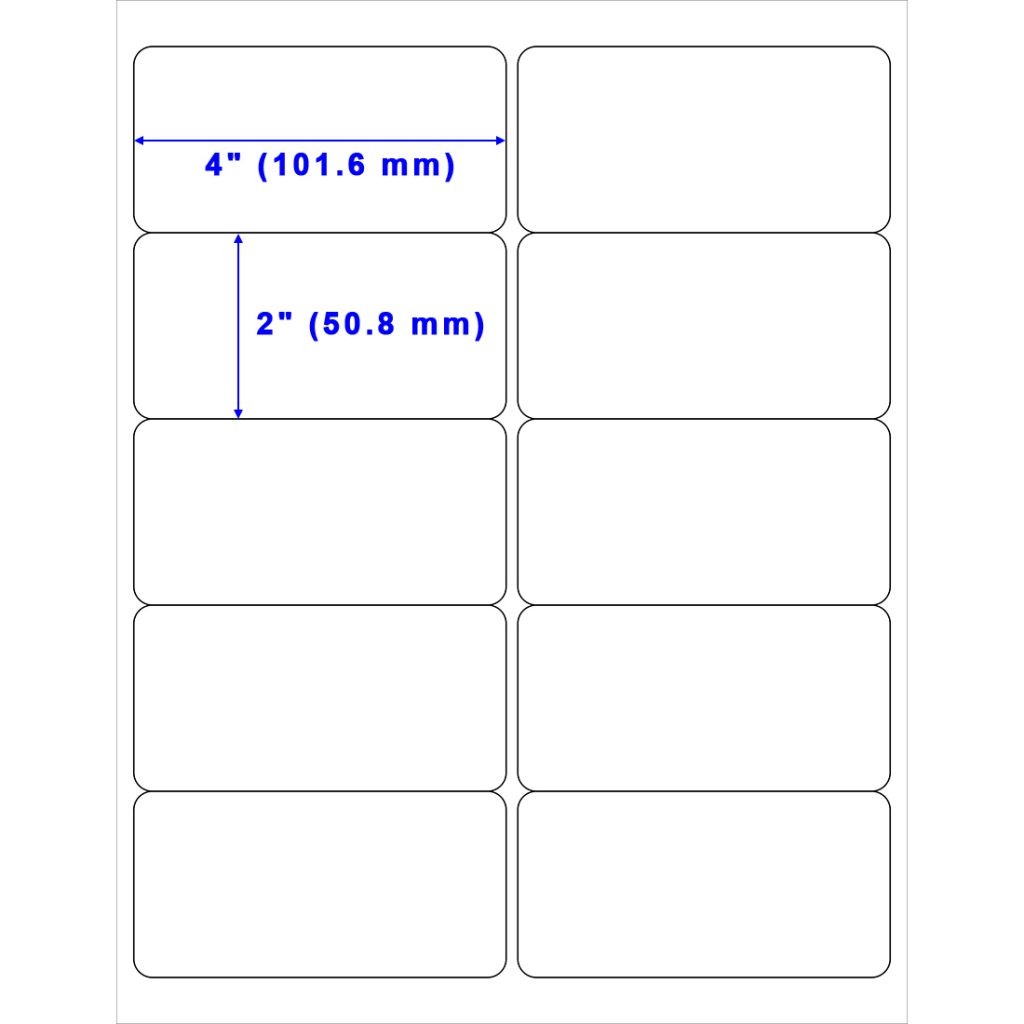 Mr-label 2″ X 4″ Glossy Crystal Clear Address Labels – Waterproof And 