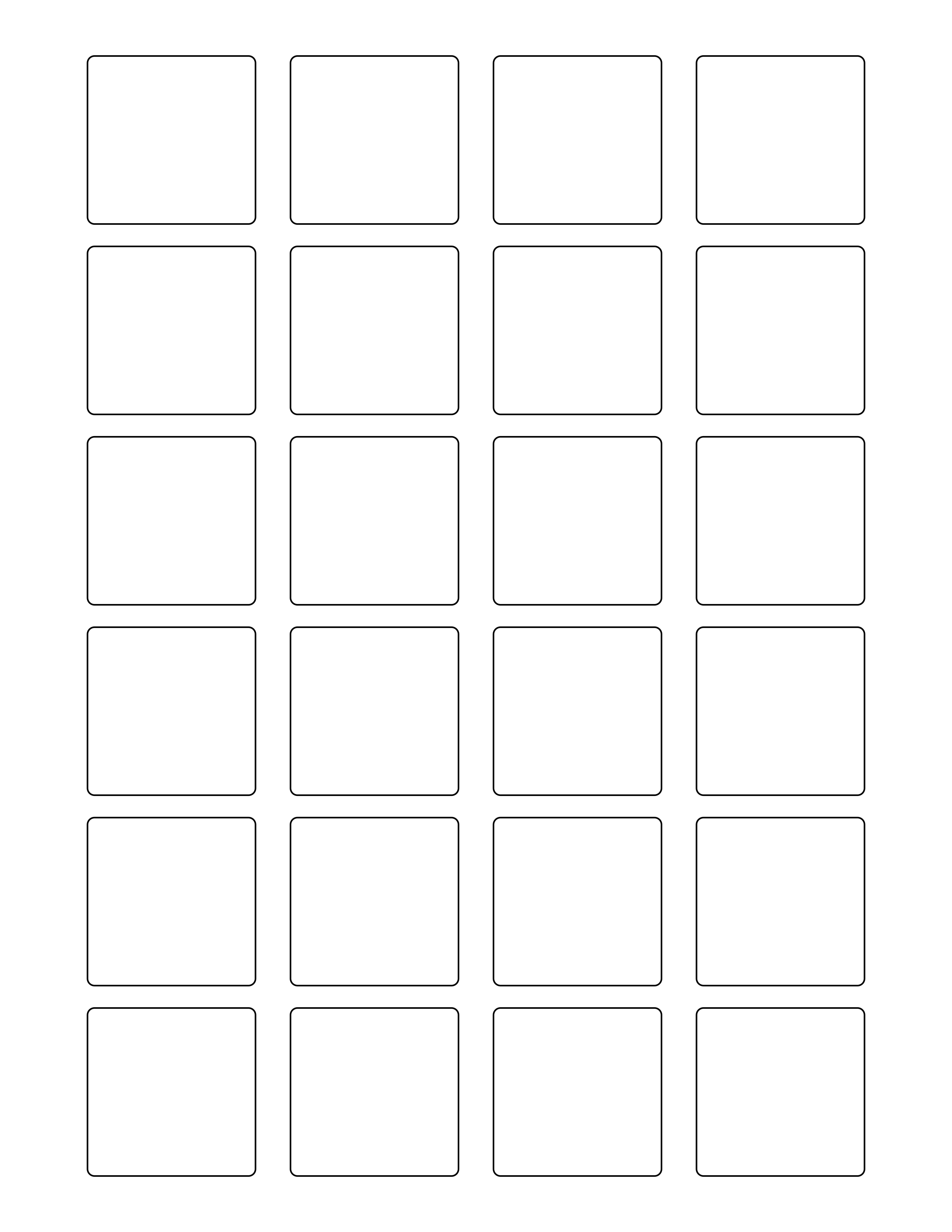 MR860 1 5 X 1 5 US Letter Sheet 24 Square Labels MR LABEL