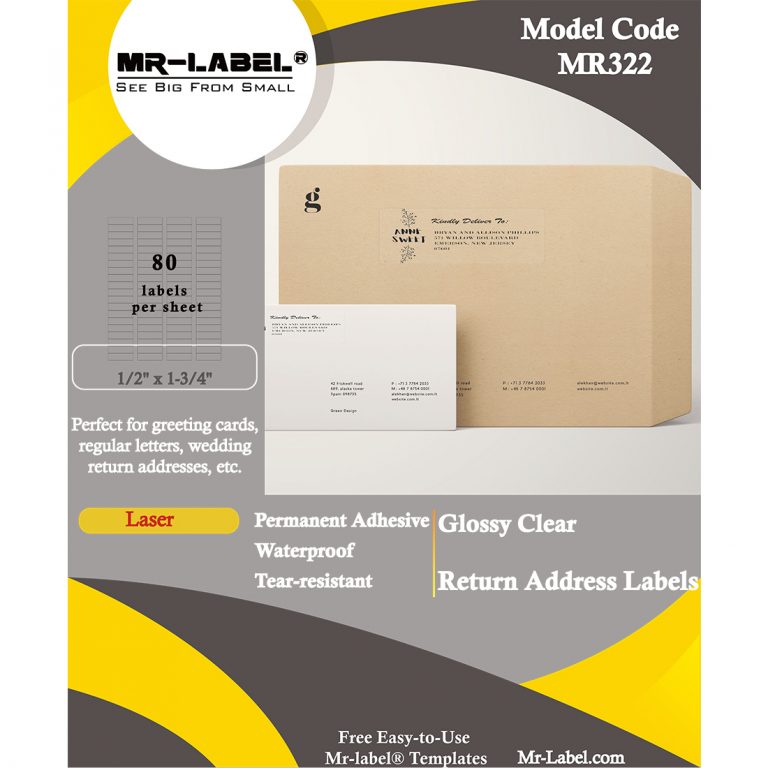 US Letter Sheet – MR-LABEL