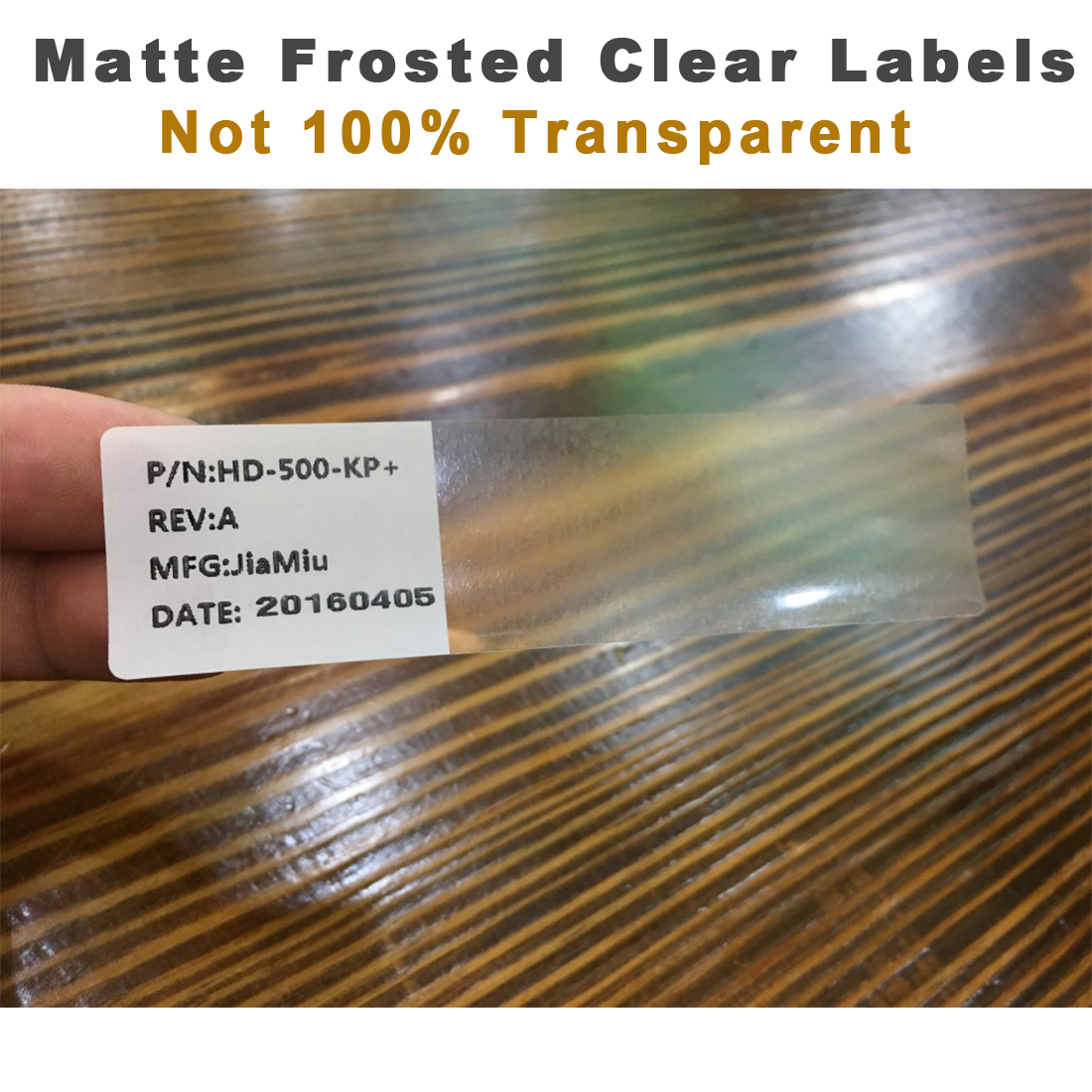2x4 Frosty Clear Matte Labels - SL102-XC