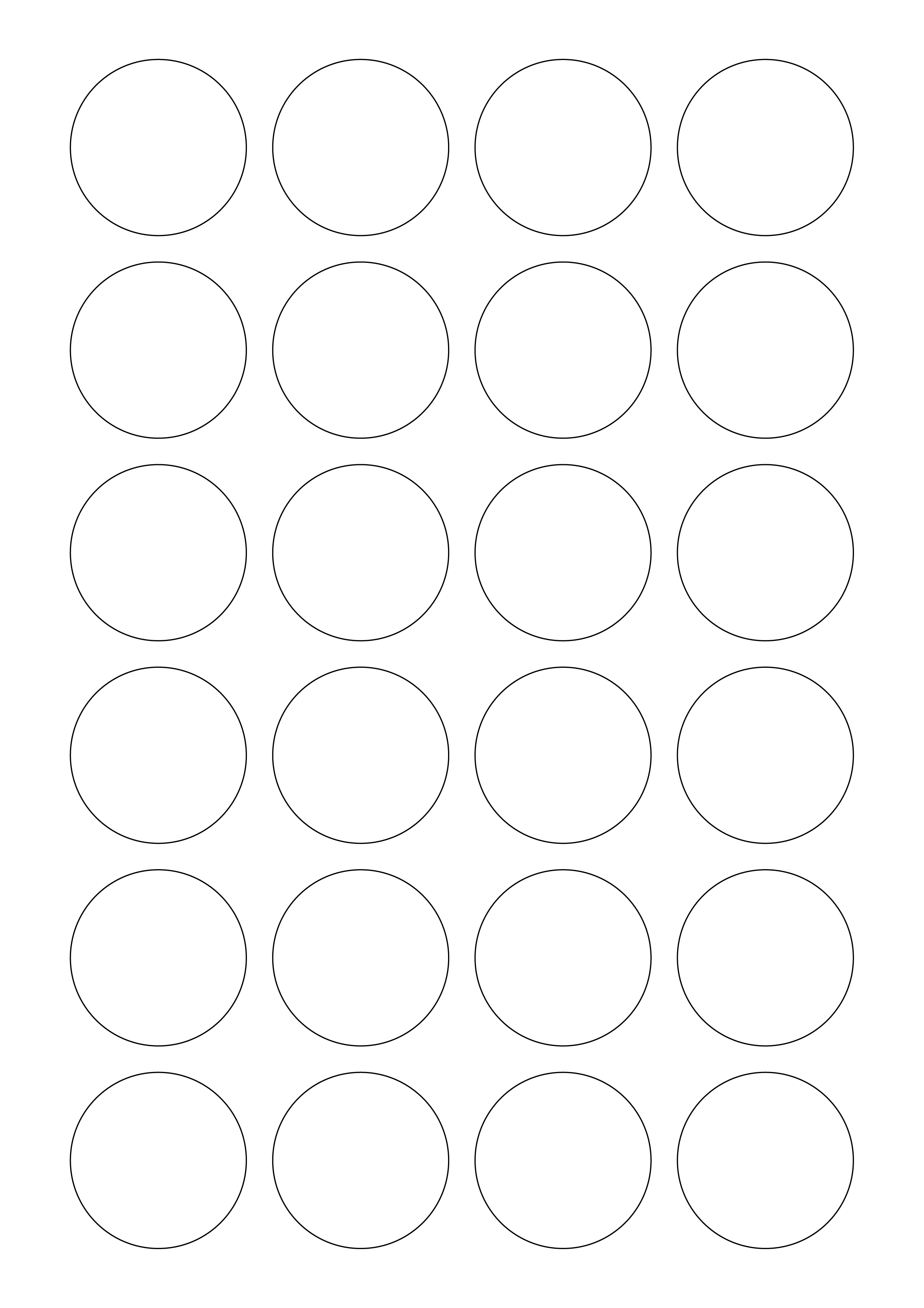 Circle Free Blank Template Label Round Templates For Mac