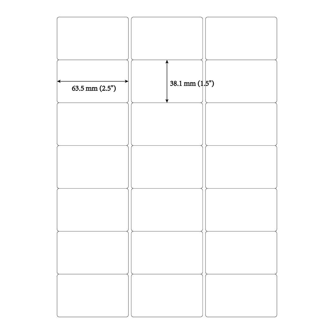 Mr-Label 22.22 x 22.22 mm Matte White Mailing Address Labels – Self Pertaining To Label Printing Template 21 Per Sheet