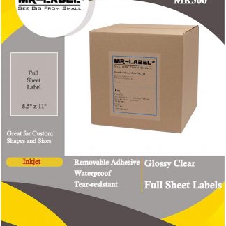 Mr-Label – 8.5″x11″ Glossy Silver Sticker Paper – Vinyl Full Sheet Foil  Label for Inkjet&Laser Printer – Waterproof&Tear-Resistant DIY Sticker for  Home Decors