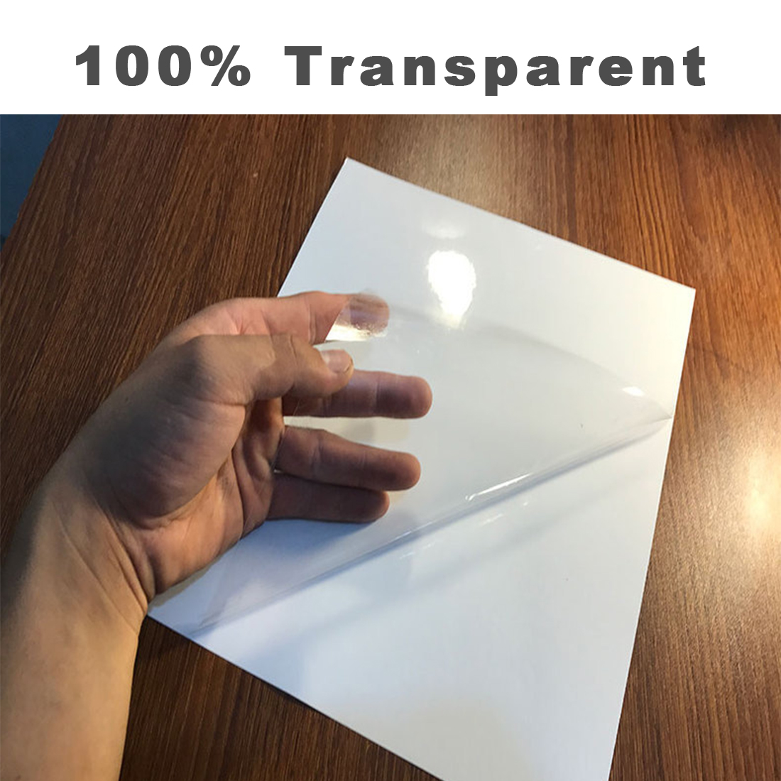 A4 Transparent Clear Glossy Sticker Paper Label for inkjet printer
