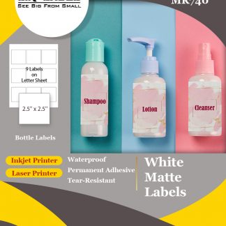Waterproof Tear Proof Labels for Laser Printer, Vinyl PVC PP PET Stickers,  revestido, resistente a riscos, tamanho A4, 210mm x 297mm, 50Pcs
