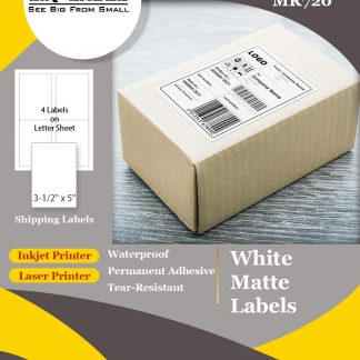 Mr-Label® étanches Etiquettes adhésives amovibles - durables autocollants  indéchirables pour Cuisine utilisation, maisons de ventes, Fabrication et  stockage