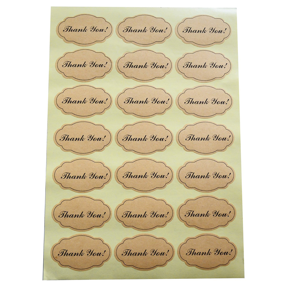 2sheets/set Thank You Stickers Labels Sealing Craft Wedding Favours Letters Card