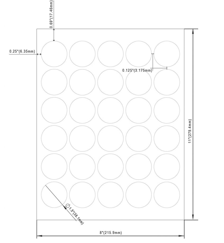 Mr-Label – Translucent Round Seal Label – Inkjet and Laser Print – US ...