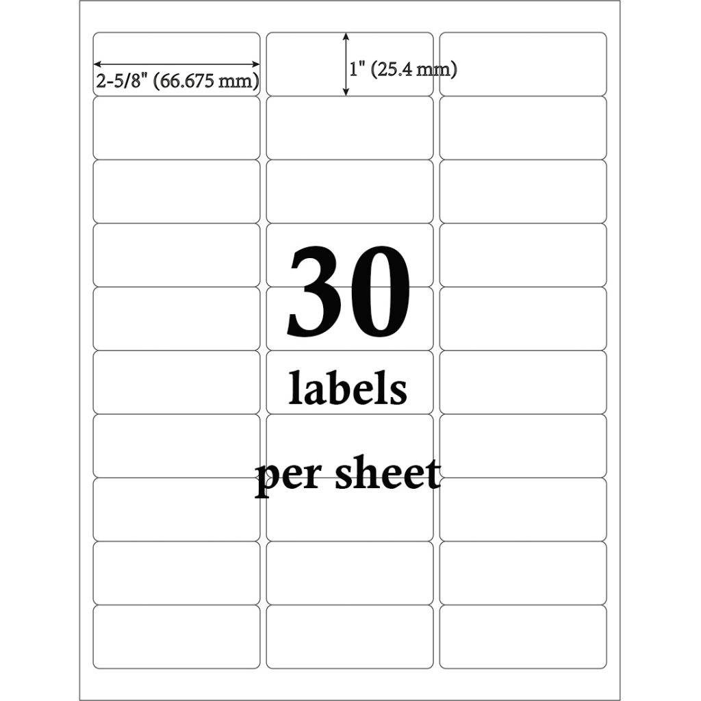 Mr-Label 1″ x 2-5/8″ Translucent Address Labels – Waterproof and Tear ...