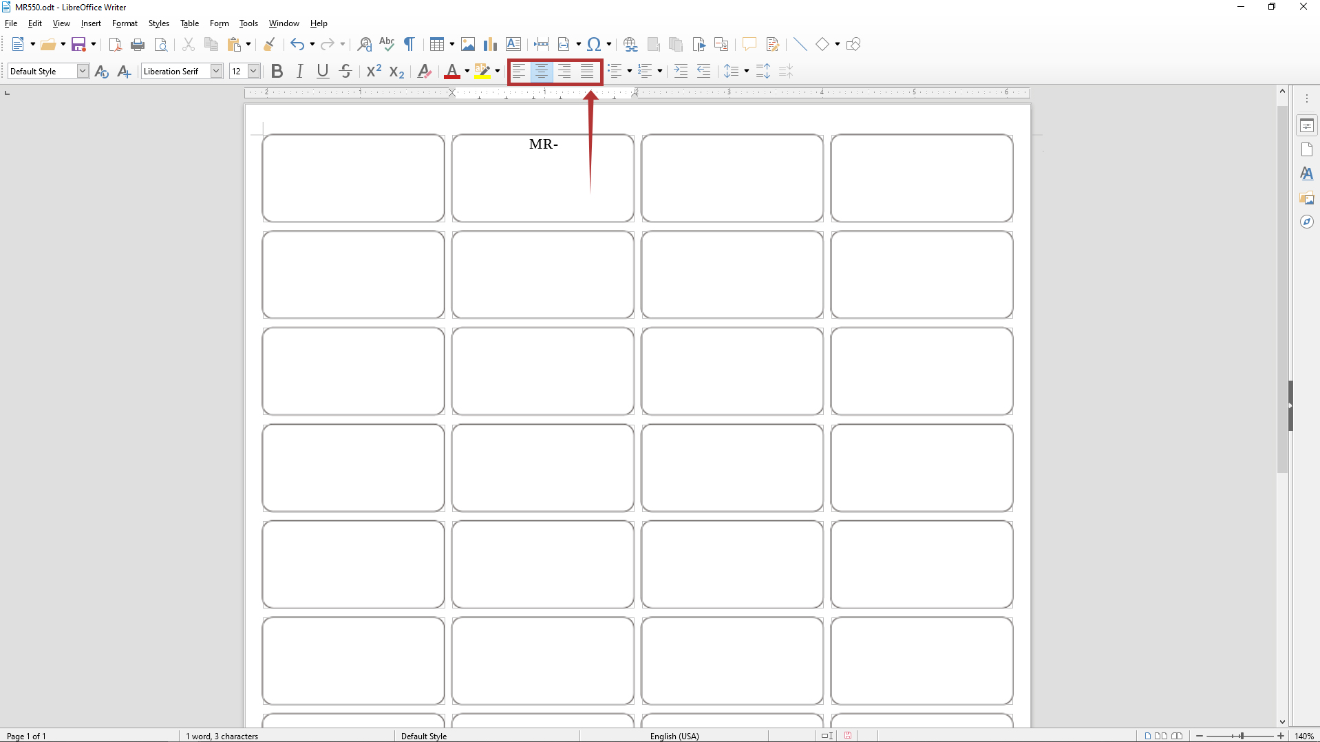 How to use LibreOffice template? – MR-LABEL