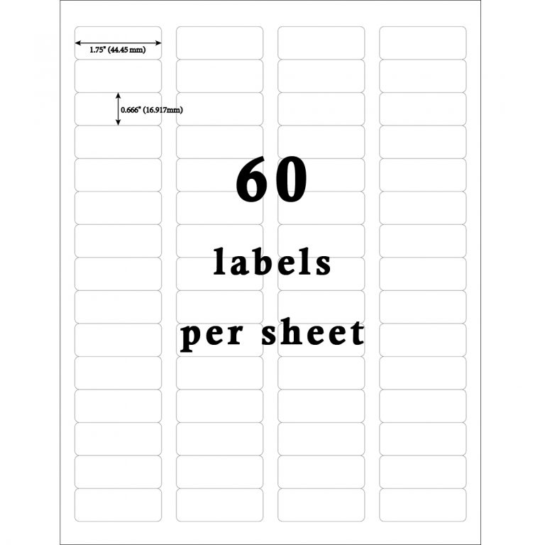 Mr-Label 2/3″ x 1-3/4″ Glossy Crystal Clear Return Address Labels ...